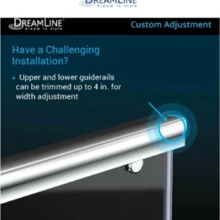 DreamLine Charisma 78-3/4" High X 60" Wide 32" Deep Sliding Frameless Shower Door With Clear Glass, SlimeLine Shower Base Kit, And Right Drain -Royal Sales Store DL 3.1 59674.1653163142