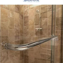 DreamLine Charisma 78-3/4" High X 60" Wide 32" Deep Sliding Frameless Shower Door With Clear Glass, SlimeLine Shower Base Kit, And Right Drain -Royal Sales Store DL 3.5 90268.1653163142