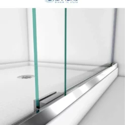 DreamLine Charisma 78-3/4" High X 60" Wide 36" Deep Sliding Frameless Shower Door With Clear Glass, SlimeLine Shower Base Kit, And Right Drain -Royal Sales Store DL 3.6 03461.1653164232
