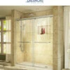 DreamLine Charisma 78-3/4" High X 60" Wide 36" Deep Sliding Frameless Shower Door With Clear Glass, SlimeLine Shower Base Kit, And Right Drain 1 DreamLine Charisma 78-3/4" High X 60" Wide 36" Deep Sliding Frameless Shower Door With Clear Glass, SlimeLine Shower Base Kit, And Right Drain -Royal Sales Store DL 4 BNBB 45055.1653164233