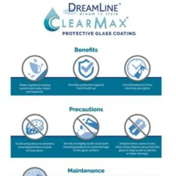 DreamLine Unidoor-LS 72" High X 28" Wide Hinged Frameless Shower Door With Clear Glass -Royal Sales Store DLine 1.5 82961.1653144047