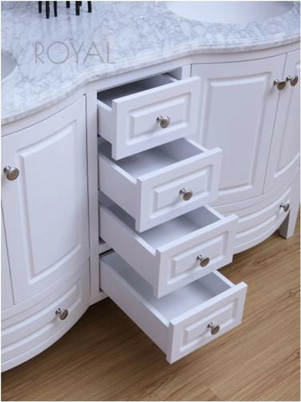 Royal Destiny 72 Inch White Double Sink Bathroom Vanity 7 Royal Destiny 72 Inch White Double Sink Bathroom Vanity - Image 5