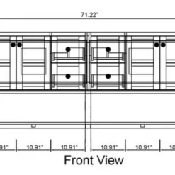Royal Daytona 60 Inch White Double Sink Bathroom Vanity -Royal Sales Store DTN 1.4 42268.1657569700