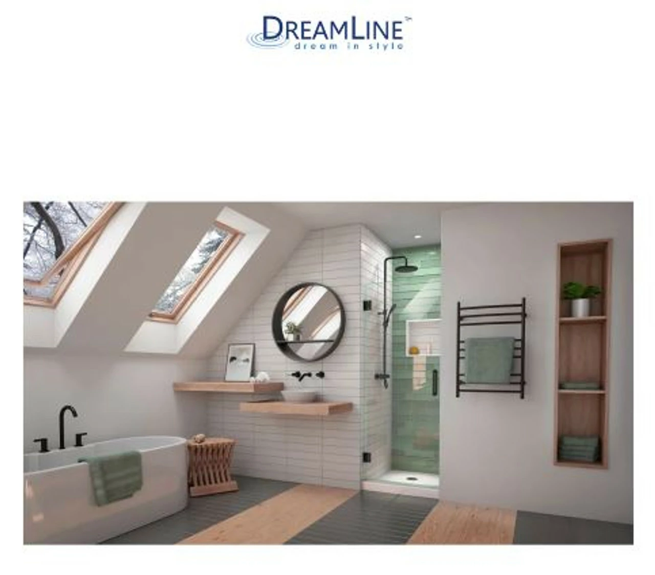 DreamLine Unidoor-LS 72" High X 30" Wide Hinged Frameless Shower Door With Clear Glass 7 DreamLine Unidoor-LS 72" High X 30" Wide Hinged Frameless Shower Door With Clear Glass - Image 5