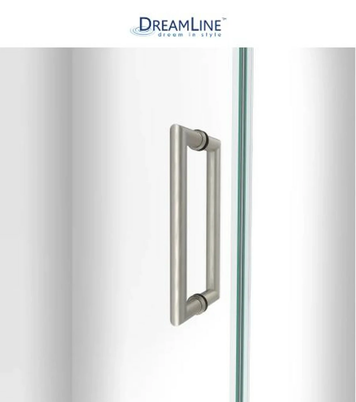 DreamLine Unidoor-LS 72" High X 30" Wide Hinged Frameless Shower Door With Clear Glass 6 DreamLine Unidoor-LS 72" High X 30" Wide Hinged Frameless Shower Door With Clear Glass - Image 4