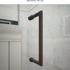 DreamLine Unidoor 72" High X 30" Wide Hinged Frameless Shower Door With Clear Glass -Royal Sales Store Dline 3.7 00706.1653146960