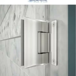 DreamLine Unidoor 72" High X 30" Wide Hinged Frameless Shower Door With Clear Glass -Royal Sales Store Dline 3.9 50313.1653146960