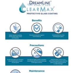 DreamLine Unidoor 72" High X 30" Wide Hinged Frameless Shower Door With Clear Glass (2) 34 DreamLine Unidoor 72" High X 30" Wide Hinged Frameless Shower Door With Clear Glass (2) -Royal Sales Store Dline 4.14 13012.1653148186