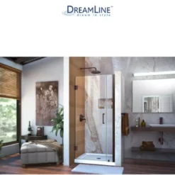 DreamLine Unidoor 72" High X 30" Wide Hinged Frameless Shower Door With Clear Glass (2) 22 DreamLine Unidoor 72" High X 30" Wide Hinged Frameless Shower Door With Clear Glass (2) -Royal Sales Store Dline 4.3 95235.1653148186