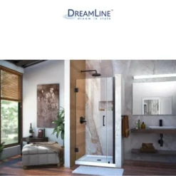 DreamLine Unidoor 72" High X 30" Wide Hinged Frameless Shower Door With Clear Glass (2) 21 DreamLine Unidoor 72" High X 30" Wide Hinged Frameless Shower Door With Clear Glass (2) -Royal Sales Store Dline 4.4 64536.1653148186