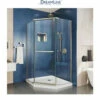 DreamLine Prism 72" High X 34-1/8" Wide X 34-1/8" Deep Pivot Frameless Shower Enclosure With Clear Glass