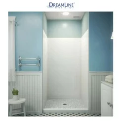 DreamLine QWALL-VS 32 - 36" W X 41" D X 76" H Acrylic Backwall Shower Kit