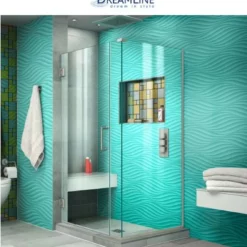 DreamLine Unidoor Plus 29 1/2 In. W X 30 3/8 In. D X 72 In. H Hinged Shower Enclosure