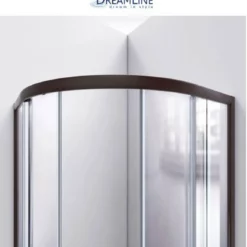 DreamLine Prime 33" Wide X 76 3/4" High Semi-Frameless Clear Glass Sliding Shower Enclosure - Includes Shower Base -Royal Sales Store Dreamline 19.14 03082.1653337242