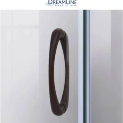 DreamLine Prime 33" Wide X 76 3/4" High Semi-Frameless Frosted Glass Sliding Shower Enclosure - Includes Shower Base -Royal Sales Store Dreamline 19.16 83694.1653334001