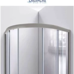 DreamLine Prime 36" Wide X 74 3/4" High Semi-Frameless Frosted Glass Sliding Shower Enclosure - Includes Shower Base -Royal Sales Store Dreamline 19.4 88437.1653338198