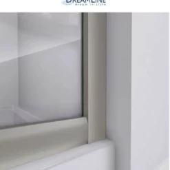 DreamLine Prime 33" Wide X 76 3/4" High Semi-Frameless Frosted Glass Sliding Shower Enclosure - Includes Shower Base -Royal Sales Store Dreamline 19.6 93956.1653334001