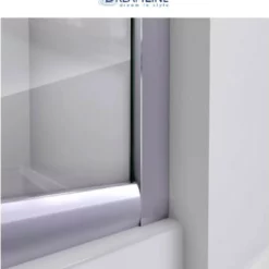 DreamLine Prime 33" Wide X 76 3/4" High Semi-Frameless Frosted Glass Sliding Shower Enclosure - Includes Shower Base -Royal Sales Store Dreamline 19.7 32273.1653334001