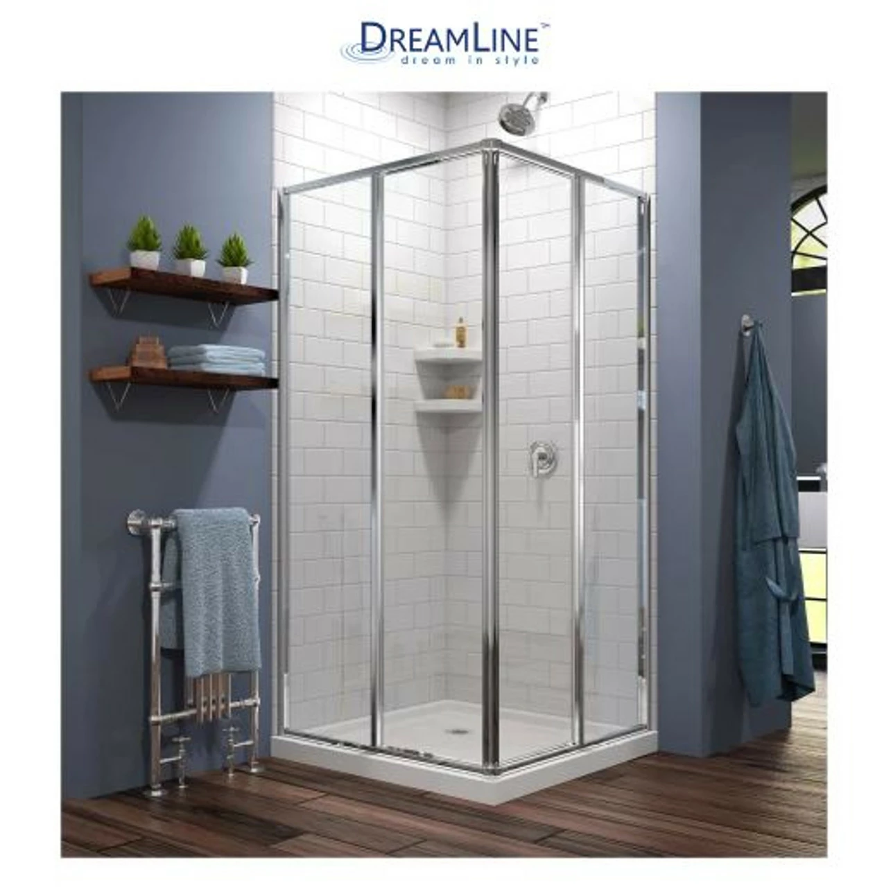 DreamLine Cornerview 74-3/4" High X 36" Wide Corner Shower Module 3 DreamLine Cornerview 74-3/4" High X 36" Wide Corner Shower Module