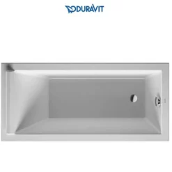 Duravit Starck 59" Drop In Acrylic Soaking Tub With Right Drain And Overflow