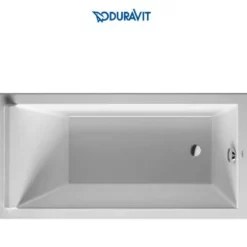 Duravit Starck 59" Drop In Acrylic Soaking Tub With Reversible Drain And Overflow