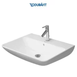 Duravit ME By Starck 25-5/8" Rectangular Ceramic Wall Mounted Bathroom Sink With Overflow And Single Faucet Hole