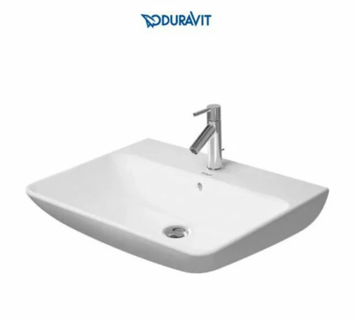 Duravit ME By Starck 25-5/8" Rectangular Ceramic Wall Mounted Bathroom Sink With Overflow And Single Faucet Hole -Royal Sales Store Duravit 9 31521.1652130216