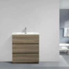 Royal Pavia Maple Grey 30" Wall Mounted Bathroom Vanity -Royal Sales Store Edison 1 98435.1661360457