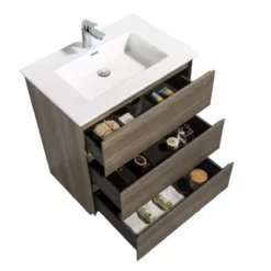 Royal Pavia Maple Grey 42" Wall Mounted Bathroom Vanity 10 Royal Pavia Maple Grey 42" Wall Mounted Bathroom Vanity -Royal Sales Store Edison 6.4 75086.1661364623