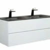 Royal Prato 48" Wall Mount Bathroom Vanity With Matt-Black Sand Quartz Sink 2 Royal Prato 48" Wall Mount Bathroom Vanity With Matt-Black Sand Quartz Sink -Royal Sales Store Emily 2 93040.1661371769