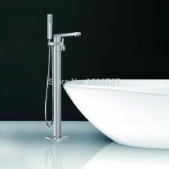 Royal Nova Square Freestanding Tub Filler Chrome