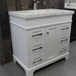 Royal Glades 46" Bathroom Vanity With Center Sink -Royal Sales Store Glades 36 White 1 79759.1615820057