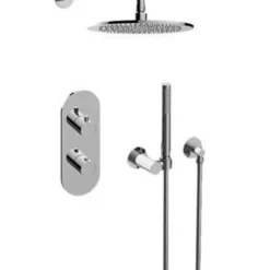 Graff M-Series Thermostatic Shower System - Shower With Handshower - Rough & Trim