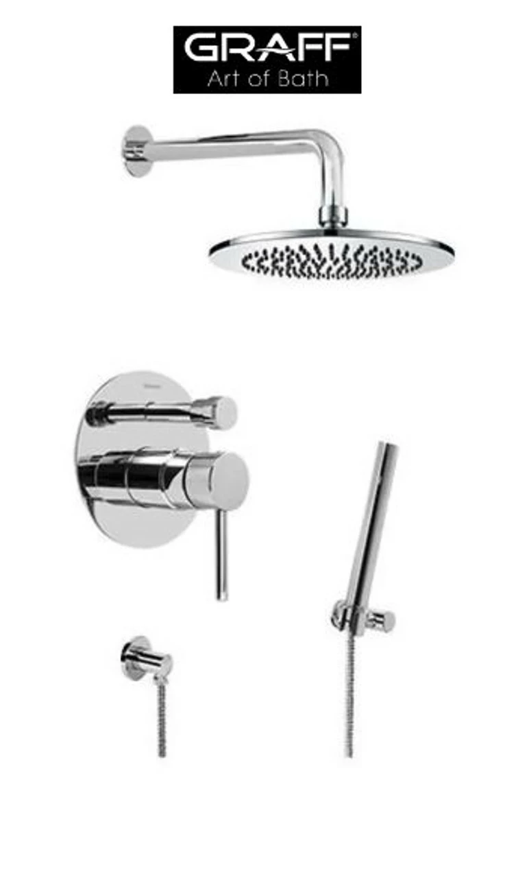 Graff Pressure Balanced Shower With Metal Lever Handle 3 Graff Pressure Balanced Shower With Metal Lever Handle