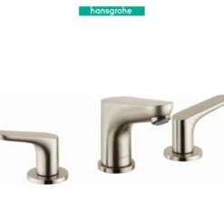 Hansgrohe Focus 1.2 GPM Widespread Bathroom Faucet With EcoRight, Quick Clean, And ComfortZone Technologies - Drain Assembly Included