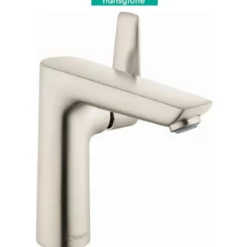 Hansgrohe Talis E 1.2 GPM Single Hole Bathroom Faucet With QuickClean, ComfortZone And EcoRight Technology - Includes Metal Pop-Up Drain Assembly (2)