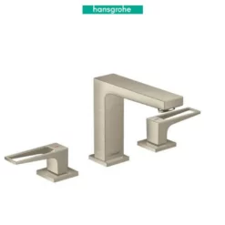 Hansgrohe Metropol 1.2 (GPM) Widespread Bathroom Faucet With Loop Handles And Pop-Up Drain - Limited Lifetime Warranty