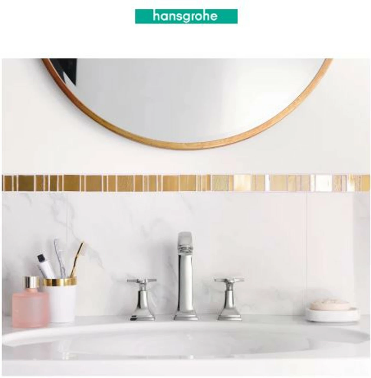 Hansgrohe Metropol Classic 1.2 GPM Widespread Bathroom Faucet With Pop-Up Drain Assembly 4 Hansgrohe Metropol Classic 1.2 GPM Widespread Bathroom Faucet With Pop-Up Drain Assembly - Image 2