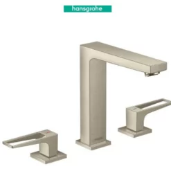 Hansgrohe Metropol 1.2 (GPM) Widespread Bathroom Faucet With Loop Handles Less Drain Assembly - Limited Lifetime Warranty