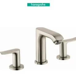 Hansgrohe Metris 1.2 GPM Widespread Bathroom Faucet With EcoRight, Quick Clean, And ComfortZone Technologies - Drain Assembly Included