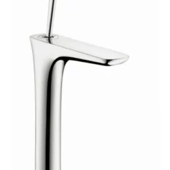 Hansgrohe PuraVida 1.2 GPM Single Hole Bathroom Faucet With EcoRight, Quick Clean, And ComfortZone Technologies - Less Drain Assembly