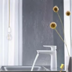 Hansgrohe Talis E 1.2 GPM Single Hole Bathroom Faucet With QuickClean, ComfortZone And EcoRight Technology - Includes Metal Pop-Up Drain Assembly -Royal Sales Store HG 4.8 52871.1654112025