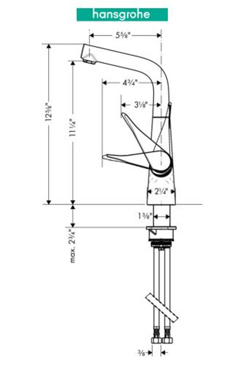 Hansgrohe Metris Bar Faucet With Swivel Spout - Limited Lifetime Warranty 4 Hansgrohe Metris Bar Faucet With Swivel Spout - Limited Lifetime Warranty - Image 2