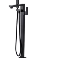Royal Midnight Square Freestanding Tub Filler Black