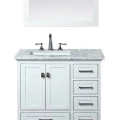 Royal Havana 36 Inch White Bathroom Vanity