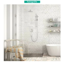 Hansgrohe Raindance S Thermostatic Shower System With Shower Head, Hand Shower, Shower Arm, Hose, And Valve Trim -Royal Sales Store Hansgrohe 11.1 57989.1651768612