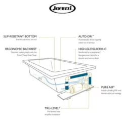Jacuzzi 72" X 36" Fuzion Drop In Luxury Pure Air®; Bathtub With LCD Controls, Chromatherapy, Right Drain And Left Blower - Integrated Drain Assembly Included 12 Jacuzzi 72" X 36" Fuzion Drop In Luxury Pure Air®; Bathtub With LCD Controls, Chromatherapy, Right Drain And Left Blower - Integrated Drain Assembly Included -Royal Sales Store JKZ 2.4 42574.1654108811