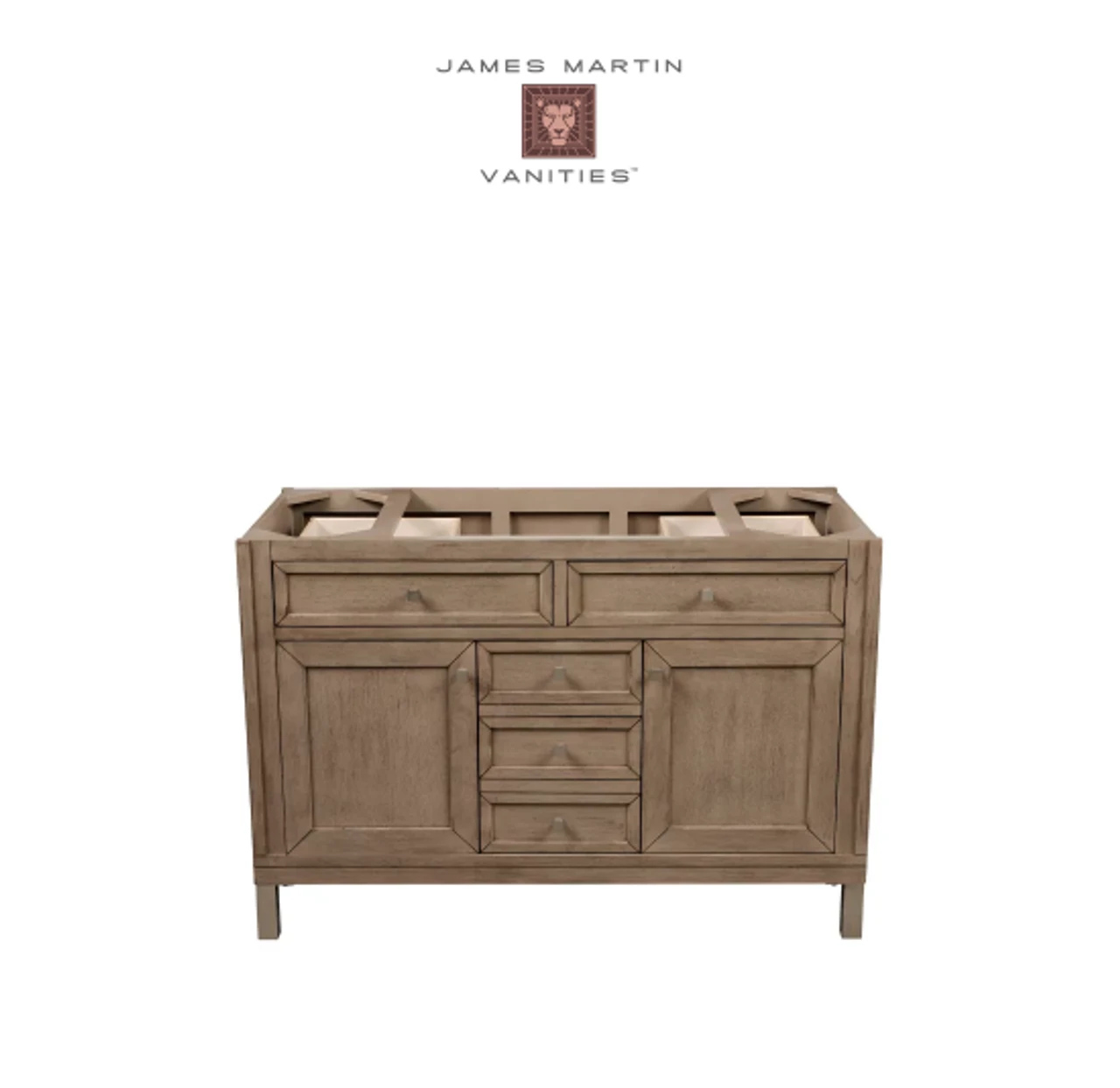 James Martin Vanities Chicago 48" Single Free Standing Or Wall Mounted / Floating Wood Vanity Cabinet Only - Less Vanity Top 3 James Martin Vanities Chicago 48" Single Free Standing Or Wall Mounted / Floating Wood Vanity Cabinet Only - Less Vanity Top