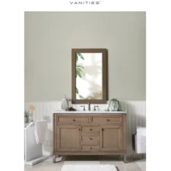 James Martin Vanities Chicago 48" Single Free Standing Or Wall Mounted / Floating Wood Vanity Cabinet Only - Less Vanity Top 10 James Martin Vanities Chicago 48" Single Free Standing Or Wall Mounted / Floating Wood Vanity Cabinet Only - Less Vanity Top -Royal Sales Store JMV Chicago 48 3 41425.1671567663