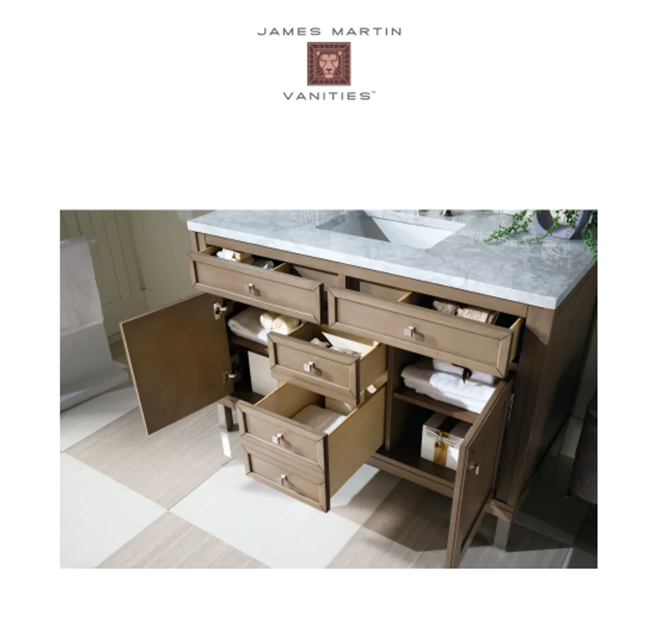 James Martin Vanities Chicago 48" Single Free Standing Or Wall Mounted / Floating Wood Vanity Cabinet Only - Less Vanity Top 7 James Martin Vanities Chicago 48" Single Free Standing Or Wall Mounted / Floating Wood Vanity Cabinet Only - Less Vanity Top - Image 5